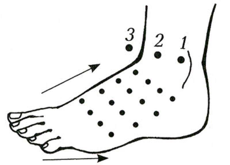 Самомассаж свода стопы шиацу